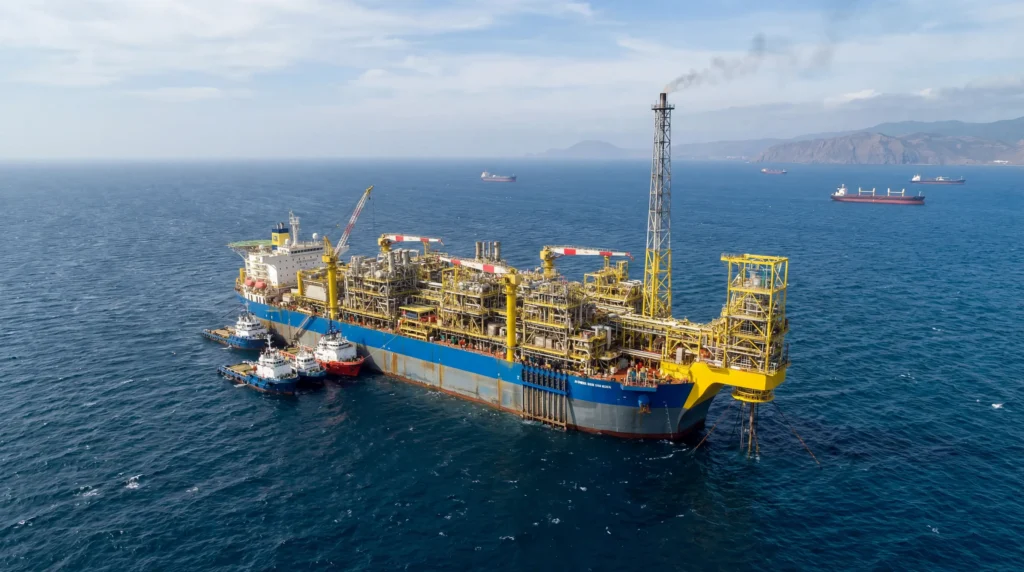 Agogo FPSO offshore Angola, integrated ICSS system with control and safety engineering, commissioning and startup of deepwater floating production unit